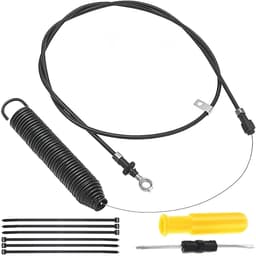 Dailygoods- Stuurkabel GY22387 - Voor John Deere 100-serie - Lengte 196,5 cm - Geschikt voor grasmaaiers - Onderdeelnummer PC10441 - PC11755 - PC12155 - Kabel — thumbnail 2