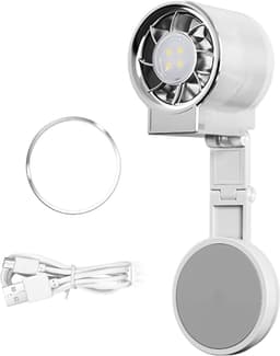 LISM-Draagbare miniventilator, 2-in-1 magnetische miniventilator Geschikt voor thuis en bu Buiten. — thumbnail 1