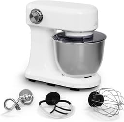 Stand Mixer - Keukenmixer Mengmachine - Bakken Ingrediënten Mengen - Planetaire Mengsysteem - 5 Liter Kom - Wit — thumbnail 1
