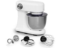 Stand Mixer - Keukenmixer Mengmachine - Bakken Ingrediënten Mengen - Planetaire Mengsysteem - 5 Liter Kom - Wit