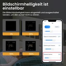 Slimme Thermostaat - Verwarming Thermostaat - Comfort Verhoging - App & Spraakbesturing - 9 x 6 cm - Wit — thumbnail 5