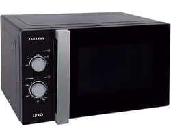 Magnetron met Grill - Oven Combimagnetron - Snel Eten Bereiden - Grote Draaiplateau - 25 Liter - Wit Grijs