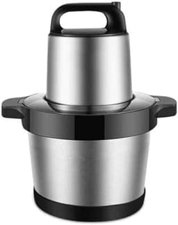 Keukenmachine - Vleesmolen Hakmolen - Voedsel Bereiden - Dubbele Snelheid Stand - 6 Liter - Zilver — thumbnail 1