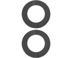 Wrijvingsschijf 140 mm - 2 Stuks - Compatibel met Bondioli & Pavesi - Binnendiameter 85,5 mm - Dikte 3 mm - Geschikt voor Grasmaaier - Grasmaaieronderdeel