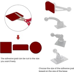 Dubbelzijdig Tape - Plakstrips Vervanging - Bevestiging Houder - Inclusief Statische Film - 3 Stuks - Zwart — thumbnail 5