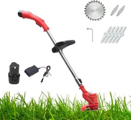Draadloze Grasmaaier - Elektrische Graskantmaaier - Tuin Onderhouden - Close Edge Cutting - 30 cm Snijbreedte - Zwart — thumbnail 2