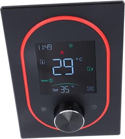 Slimme Thermostaat - Programmeerbaar Display - Comfort Regelen - App Bediening - 86x86mm Inbouw - Zwart — thumbnail 4