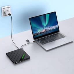Externe Schijfstation - Dvd Brander Reader - Data Overzetten - Met Kaartlezer - 15.5 cm - Zwart — thumbnail 4