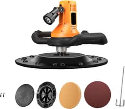 SnelShoppen - Wandafwerkingsmachine met Betonnen Mortel Palet, 1700 W, Verstelbare Snelheid 80-200 RPM, Elektrische Schep met Betonmixer — thumbnail 1