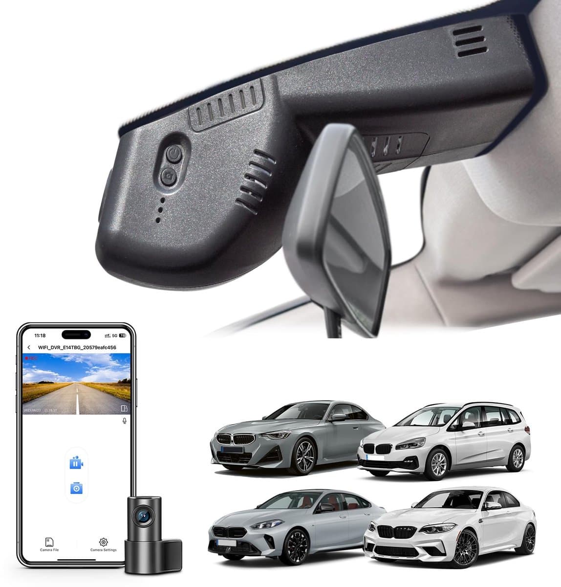 Solidchoice - Voorzijde 4K & Achterzijde 1080p Dashcam voor BMW — afbeelding 1