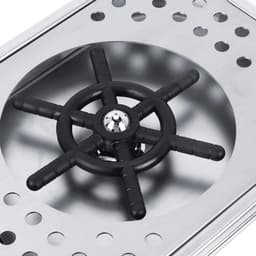 Glasspoeler - Bekerwasser spoeler - Snel bekers spoelen - Krachtige multi-angle jets - Diameter 114 mm - Zilver — thumbnail 4