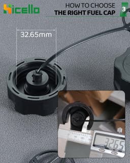 SnelShoppen - Tank Cover Set van 2 voor Bosmaaier, Grasmaaier 33CC, 43CC, 52CC, CG330, CG430 - Sterke Plastic Bescherming - 3.8 cm Binnenmaat - Tuinac — thumbnail 4