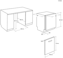 Haier XIT 6C3TB3B Volledig ingebouwd 16 couverts — thumbnail 2