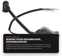 Bobine voor Grasmaaier - Vervanging voor Bougie - Plug and Play - Eenvoudig te Bedienen - Geschikt voor Grastrimmer - Verhoogt Ontstekingsenergie - Ontstekingsspoel — thumbnail 1