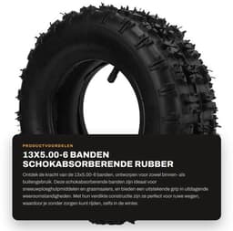 Grasmaaier Banden Schokabsorberend - Binnen- en Buitenbanden - Verdikte Band - Antislip Textuur - Duurzaam Butylrubber - Uitstekende Afdichtingsprestaties — thumbnail 5