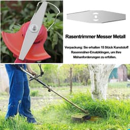 Grasmaaier messen 15 stuks - metalen trimmerbladen - robuust en duurzaam - SnelShoppen — thumbnail 2