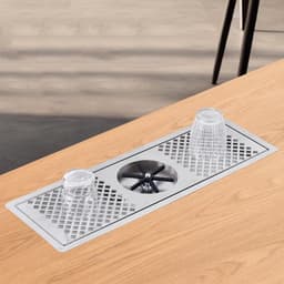 Glazen Spoelmachine - Spoelbak Bekerspoeler - Snel Glazen Reinigen - 360 Graden Sproeikop - 60 x 20.5 cm - Zilver — thumbnail 5