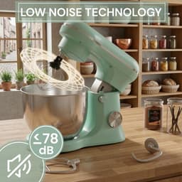 Keukenmachine - Mixer Robot - Bakken en Koken - Krachtige 1500W Motor - 5 Liter Kom - Groen — thumbnail 4