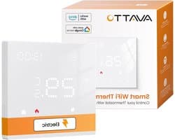 Slimme Thermostaathoes - Vloerverwarming Thermostaat - Ruimte Verwarmen - Met Externe Sensor - 16 A - Wit