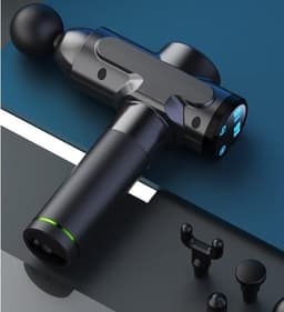 Massagers Massage Gun, Deep Tissue Muscle Massage Gun LCD Display, Portable Handheld Electric Percussion Sports Massager Gun with 6 Massage Heads, for Muscle Pain Relief — thumbnail 4
