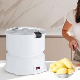 Elektrische Aardappelschiller - Keukenmachine Groente - Snel Groenten Schillen - Krachtige Koperen Motor - 0.8 kg Capaciteit - Wit — thumbnail 5