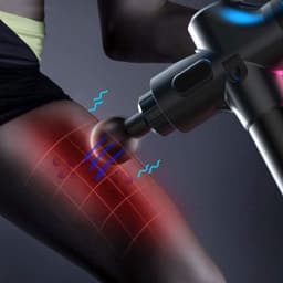 Spier Stimulator - Massage Gun - Herstel Spieren - Vier Verschillende Koppen - 12mm Amplitude - Zwart — thumbnail 3