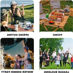 Hotdogroller van RVS voor 5 hotdogs, BBQ worstenroller met gepolijste afwerking, ideaal voor feesten en buiten grillen, 25 x 20 x 4 cm, 561 g — thumbnail 5