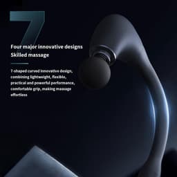 Massagepistool - Spierverlichter - Spierherstel - Verlengde Handgreep - 19 cm - Zwart — thumbnail 5