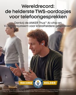 soundcore Liberty 5 Pro by Anker - Anker Thus Al Chip - Kristalheldere Gesprekken - Noise Cancelling Oordopjes - Draadloze Oordopjes - ANC Met 6 - 5 U/28 U:Speeltijd - Snelladen - Draadloos Opladen — thumbnail 2