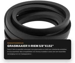 Dailygoods- V-riem 5/8''x152'' - Compatibel met Scag/Husqvarna - Duurzaam materiaal - Slijtvast - Stabiliteit - Verbeterde werking - Grasmaaierriem — thumbnail 1