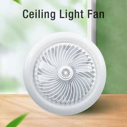 Plafondventilator met Verlichting - Ventilatorlamp Moderne Ventilator - Comfortabele Slaapkamer - Stille Werking - 30 cm Diameter - Wit — thumbnail 3