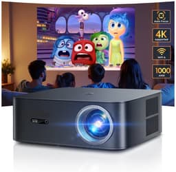 Beamer - Projector - Mini Projector - FHD 1080P - Bluetooth & WIFI – AI Auto Focus – 1000 ANSI Lumen – 30000 Lumen Helderheid – Auto-Focus – 4K Ondersteuning – EU Plug — thumbnail 1