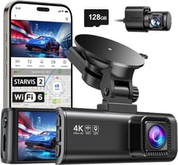 YOR® Dashcam Voor en Achter - Dashcam - Parkeermonitor - Nachtzicht - Zwart - 10cm x 4cm x 3cm; 113 g — thumbnail 1