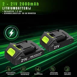 ZMR® Kantenmaaier - Grasmaaier - Accugrasmaaier - Groen - 136cm x 23cm x 13cm — thumbnail 3