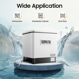 Mini Vaatwasser - Compacte Afwasser - Keuken Schoonhouden - 6 Sets Vaat - 42 x 38.5 x 46.5 cm - Zwart — thumbnail 3