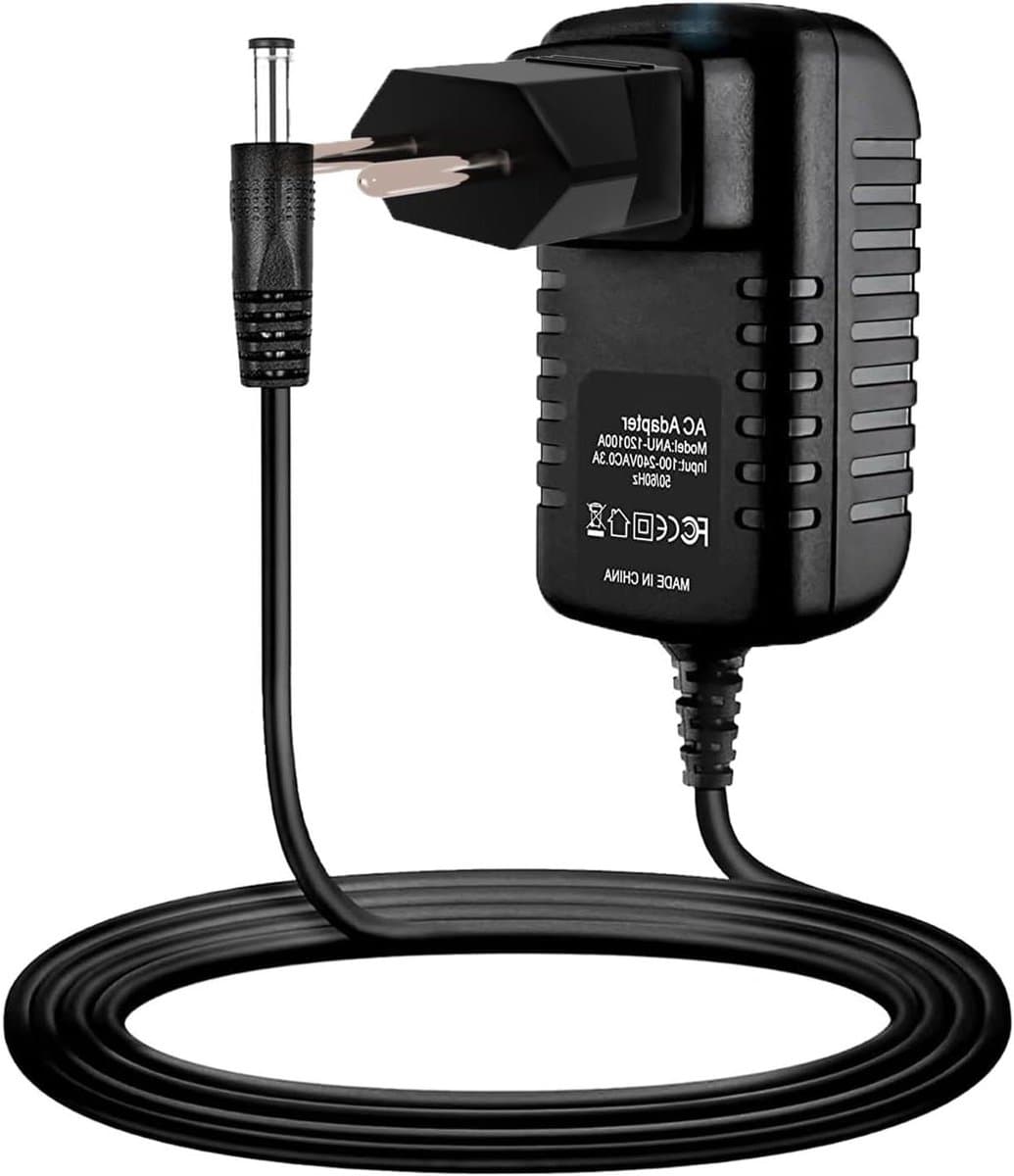 AC/DC Adapter Oplader - Externe Harde Schijf Lader - Stroomvoorziening Apparaten - Wereldwijd Ingangsbereik - 8TB Capaciteit - Zwart — afbeelding 1