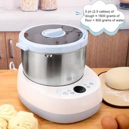 Deegmixer - Keukenmachine - Bakken - Constante Temperatuur Gisting - 5L Capaciteit - Blauw — thumbnail 3