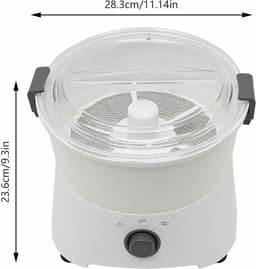 Elektrische Aardappelschiller - Keukenmachine - Snel Groenten Schillen - Efficiënte Koeling - 0.8 kg Capaciteit - Wit — thumbnail 5