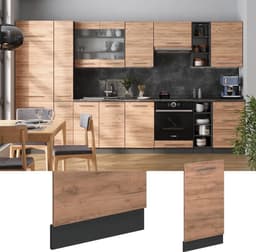 Vaatwasserpaneel Inbouw 45 cm - Frontpaneel Keukenmodule in Goldkraft Eiken (Zonder Werkblad) — thumbnail 5