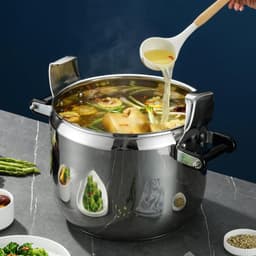Snelkookpan - Multicooker - Snel Maaltijden Bereiden - Meerdere Veiligheidsgaranties - 100 Milliliter - Zilver — thumbnail 3