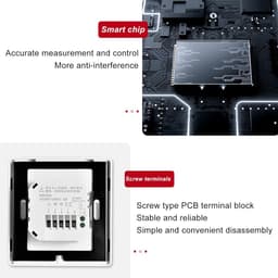 Slimme Thermostaat - Temperatuurregelaar - Thuiscomfort - LCD Touchscreen Bediening - 7-daags Programmeerbaar - Wit — thumbnail 5