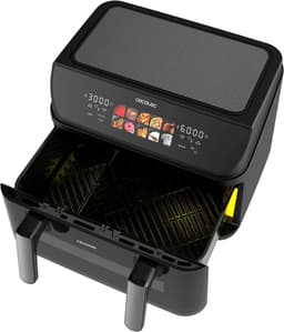 Heteluchtfriteuse Grill - Multicooker XL - Gezond Koken - Dubbele Temperatuur Zone - 10 Liter Capaciteit - Roestvrij Staal — thumbnail 2