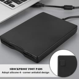 Externe Floppy Drive - USB Drive - Data Overzetten - Plug and Play - 3.5 Inch - Zwart — thumbnail 4