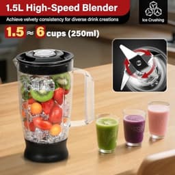 Keukenmachine 1100 W Foodprocessor 3,2 liter mengkom - Deegkneder, blender, hakmolen, molen, citruspers - Zilver — thumbnail 5