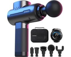 Diep weefsel rugmassagegeweer Stimulator met USB C-Opladen voor Spiermassage - Ontspanning - Beste Cadeau voor Familie - Zwart Massage gun
