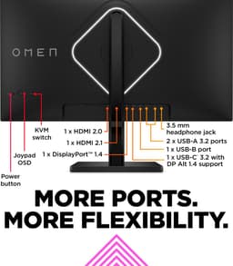 HP OMEN 27K - 4K IPS 144Hz Gaming Monitor - 27 Inch — thumbnail 2