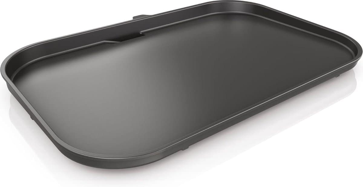 XL Plat Plaat Antiaanbaklaag Met Plat Bovenkant - Compatibel Met Woodfire XL BBQ Grill OG850 OG901 - Zwart — afbeelding 1