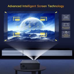 Neova X7 - FHD Movie Projector - Android 11 GTV - 600 ANSI Lumen - Auto Focus - Dual WiFi & Bluetooth - 4K/8K Ondersteuning — thumbnail 3