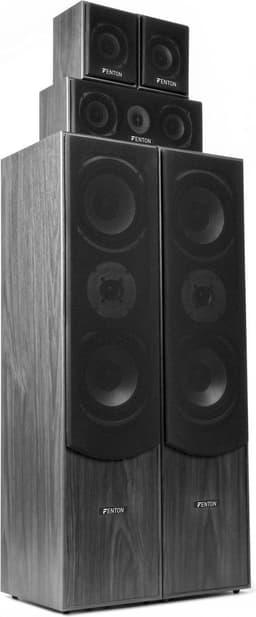 Surround set home cinema 5.0 - Fenton 1150 Watt - Complete set met 5 speakers - Zwart — thumbnail 2