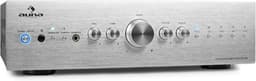 Auna Versterker, HiFi stereo mini-versterker, HiFi-versterker met bas- & treble-regelaar, 2-kanaals audioversterker, Stereo-versterker met afstandsbediening, AUX, AV-receiver voor MP3 & CD — thumbnail 1